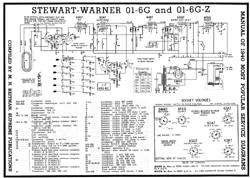 01-6G series chassis; Stewart Warner Corp. (ID = 61856) Radio