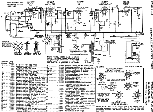 01-6M9 Ch= 01-6M; Stewart Warner Corp. (ID = 532838) Radio