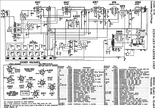 01-8A7 Ch= 01-8A; Stewart Warner Corp. (ID = 532879) Radio