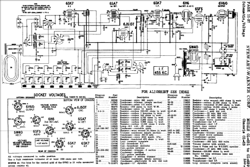 01-8B9 Ch= 01-8B; Stewart Warner Corp. (ID = 532910) Radio