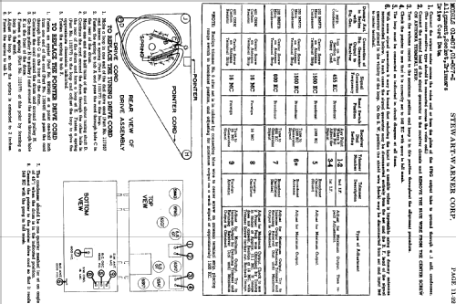 01-8C7 Ch= 01-8C; Stewart Warner Corp. (ID = 532913) Radio