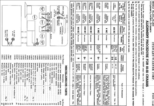 03-5S series chassis; Stewart Warner Corp. (ID = 534464) Radio