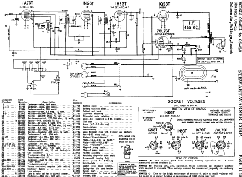 05-5L4 Ch= 05-5L; Stewart Warner Corp. (ID = 532299) Radio