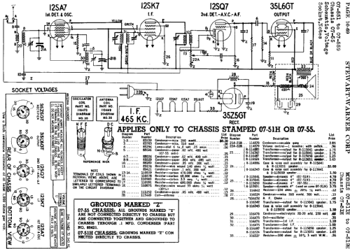 07-558 Ch= 07-55; Stewart Warner Corp. (ID = 528946) Radio