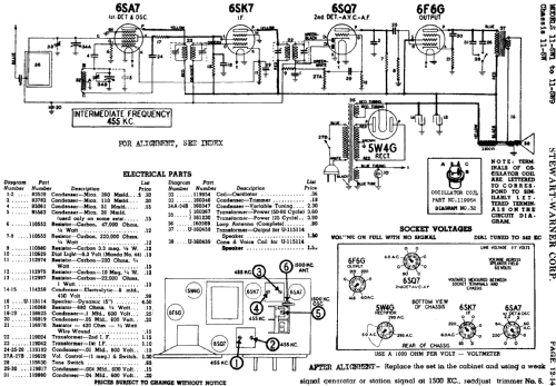 11-5W1 Ch= 11-5W; Stewart Warner Corp. (ID = 536777) Radio
