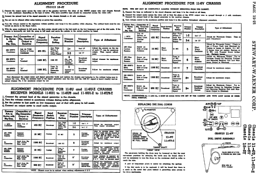 11-6U6-Z Ch= 11-6U-Z; Stewart Warner Corp. (ID = 538533) Radio