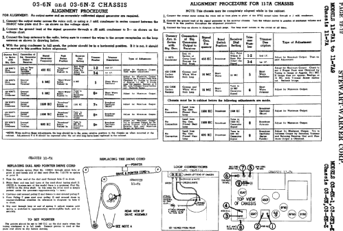 11-7A6 Ch= 11-7A; Stewart Warner Corp. (ID = 538484) Radio