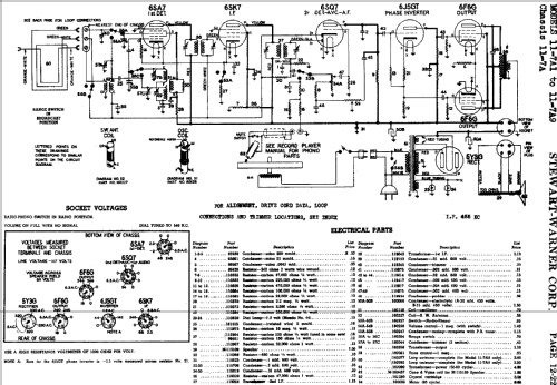 11-7A8 Ch= 11-7A; Stewart Warner Corp. (ID = 538488) Radio