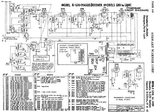 1268 Ch= R-126; Stewart Warner Corp. (ID = 501358) Radio