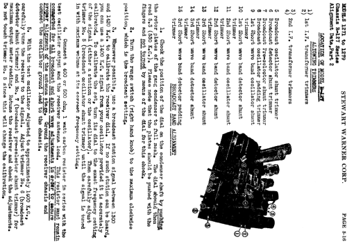 1279 Ch= R-127; Stewart Warner Corp. (ID = 501405) Radio