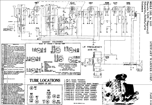 1363 Ch= R-136; Stewart Warner Corp. (ID = 503945) Radio