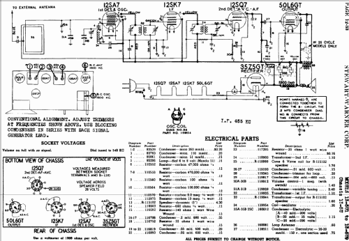 13-5U6 Ch= 13-5U; Stewart Warner Corp. (ID = 537774) Radio