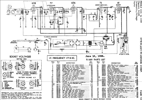 1605 Ch= R-160; Stewart Warner Corp. (ID = 508125) Autoradio
