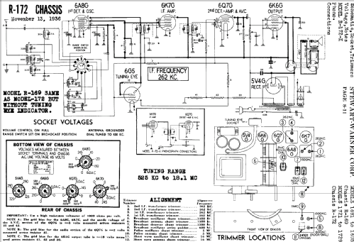 1694 Ch= R-169; Stewart Warner Corp. (ID = 508464) Radio