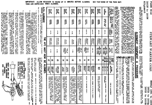 1856 Ch= R-185; Stewart Warner Corp. (ID = 514311) Radio