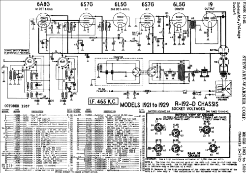 1929 Ch= R-192D; Stewart Warner Corp. (ID = 515777) Radio