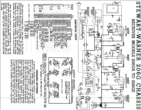 206G series chassis; Stewart Warner Corp. (ID = 560820) Radio