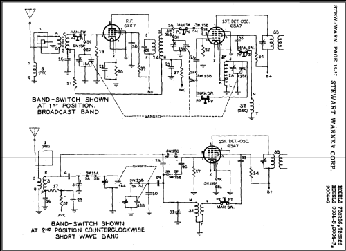 9004-G ; Stewart Warner Corp. (ID = 485038) Radio