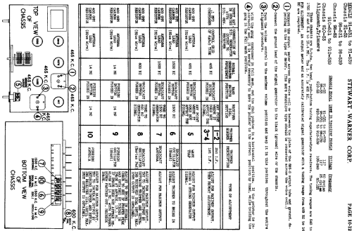910-539 Ch= 910-53; Stewart Warner Corp. (ID = 518480) Radio