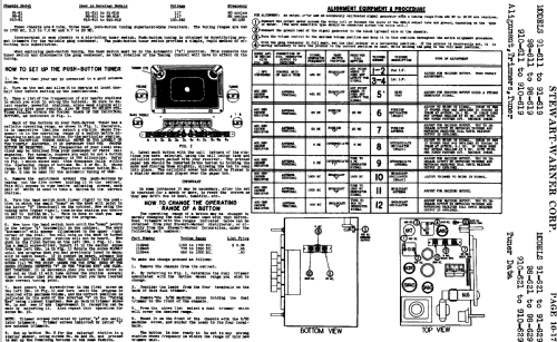 910-615 Ch= 910-61; Stewart Warner Corp. (ID = 519021) Radio