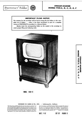 9120-A; Stewart Warner Corp. (ID = 2934420) Television