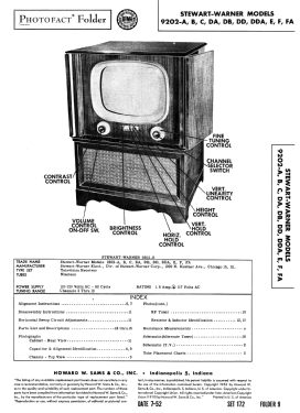 9202-DA ; Stewart Warner Corp. (ID = 3066987) Television