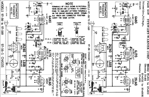 97-564S Ch= 97-56S; Stewart Warner Corp. (ID = 522284) Radio