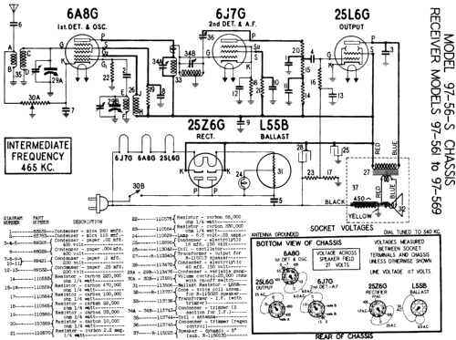 97-565S Ch= 97-56S; Stewart Warner Corp. (ID = 560530) Radio