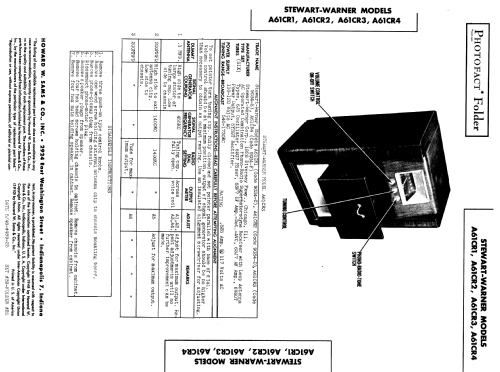 A61CR3 Ch= 9034-E; Stewart Warner Corp. (ID = 974770) Radio