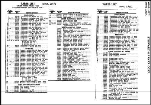 A61P3 Ch= 9036-C; Stewart Warner Corp. (ID = 409302) Radio