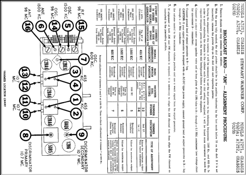 A72T2 Ch= 9026B; Stewart Warner Corp. (ID = 309098) Radio