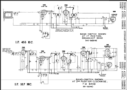 A72T2 Ch= 9026B; Stewart Warner Corp. (ID = 309101) Radio