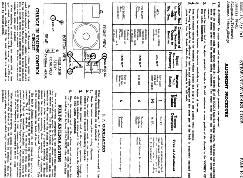 Air Pal A6 Ch= 07-31; Stewart Warner Corp. (ID = 512313) Radio