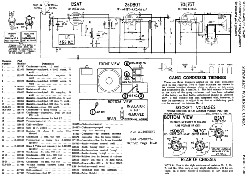 Air Pal A6S Ch= 07-32; Stewart Warner Corp. (ID = 531573) Radio