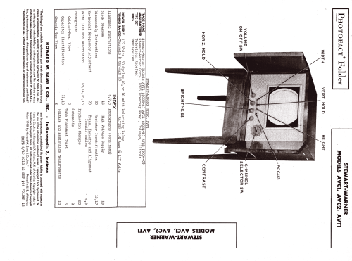 AVT 1 ; Stewart Warner Corp. (ID = 1284539) Télévision