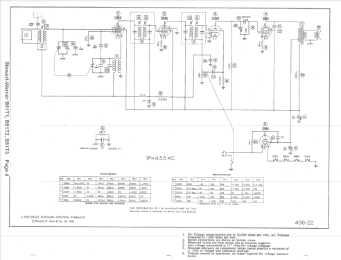 B51T1 Ch= 9044-A; Stewart Warner Corp. (ID = 1517256) Radio