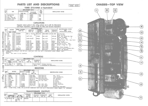 B51T1 Ch= 9044-A; Stewart Warner Corp. (ID = 1517258) Radio