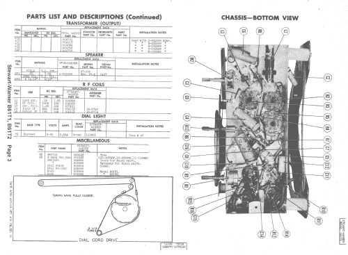 B61T2 Ch= 9046-B; Stewart Warner Corp. (ID = 1524179) Radio