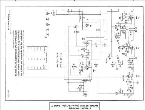 B72CR1 Code 9038A; Stewart Warner Corp. (ID = 1409037) Radio