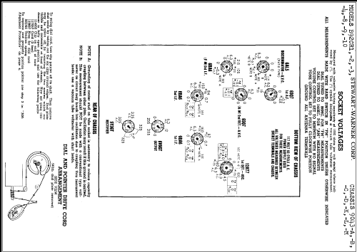 B92CR4 Ch= 9043D; Stewart Warner Corp. (ID = 309541) Radio