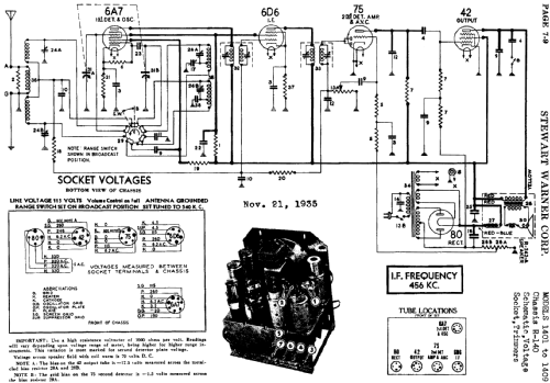 R-140 series chassis; Stewart Warner Corp. (ID = 504209) Radio