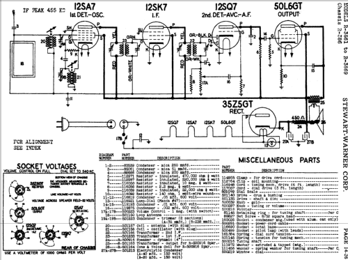 R-3868 Ch= R-386; Stewart Warner Corp. (ID = 549360) Radio