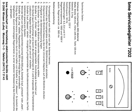 Bildröhren Prüf-, Mess- und Reg. BME7202; Stolle, Karl, (ID = 2239967) Equipment