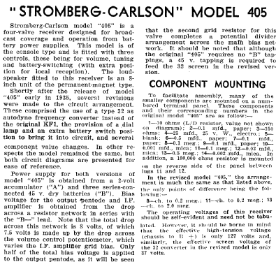405; Stromberg-Carlson (ID = 1945246) Radio
