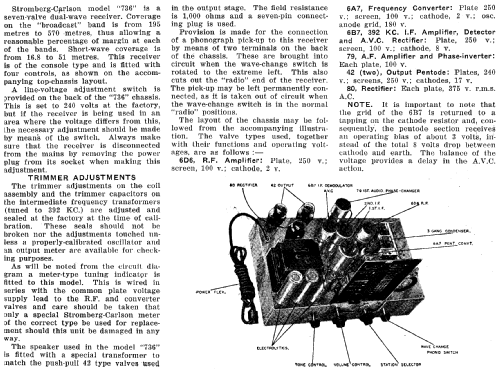736; Stromberg-Carlson (ID = 2215700) Radio