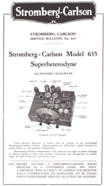 A.C. Dual-Wave 635; Stromberg-Carlson (ID = 2783873) Radio