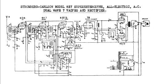 Concert Grand 837G Ch= 837; Stromberg-Carlson (ID = 693928) Radio