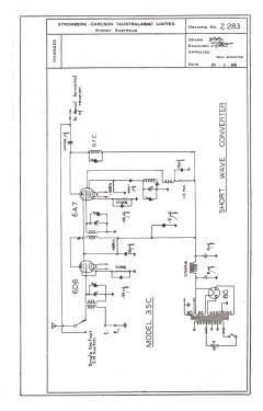 Short-Wave Selector 35C; Stromberg-Carlson (ID = 2780800) Adattatore