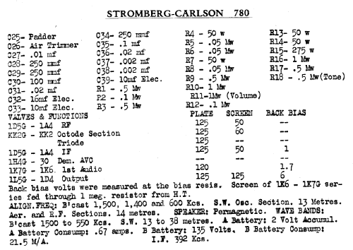 T780 Ch= 780; Stromberg-Carlson (ID = 758457) Radio
