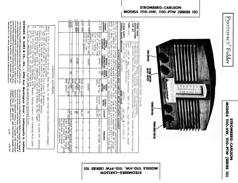 1110-PTW ; Stromberg-Carlson Co (ID = 842123) Radio